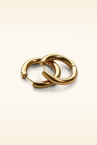Urban Hippies - Large Hoops Earrings in Gold 3