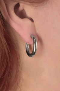Urban Hippies - Large Hoops Earrings in Silver