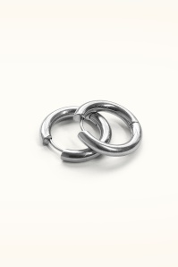 Urban Hippies - Large Hoops Earrings in Silver 3