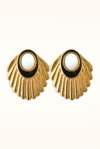 Urban Hippies - Boucles d'oreilles Venus Shell en doré 2