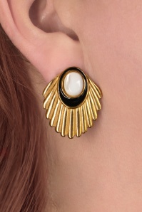 Urban Hippies - Boucles d'oreilles Venus Shell en doré