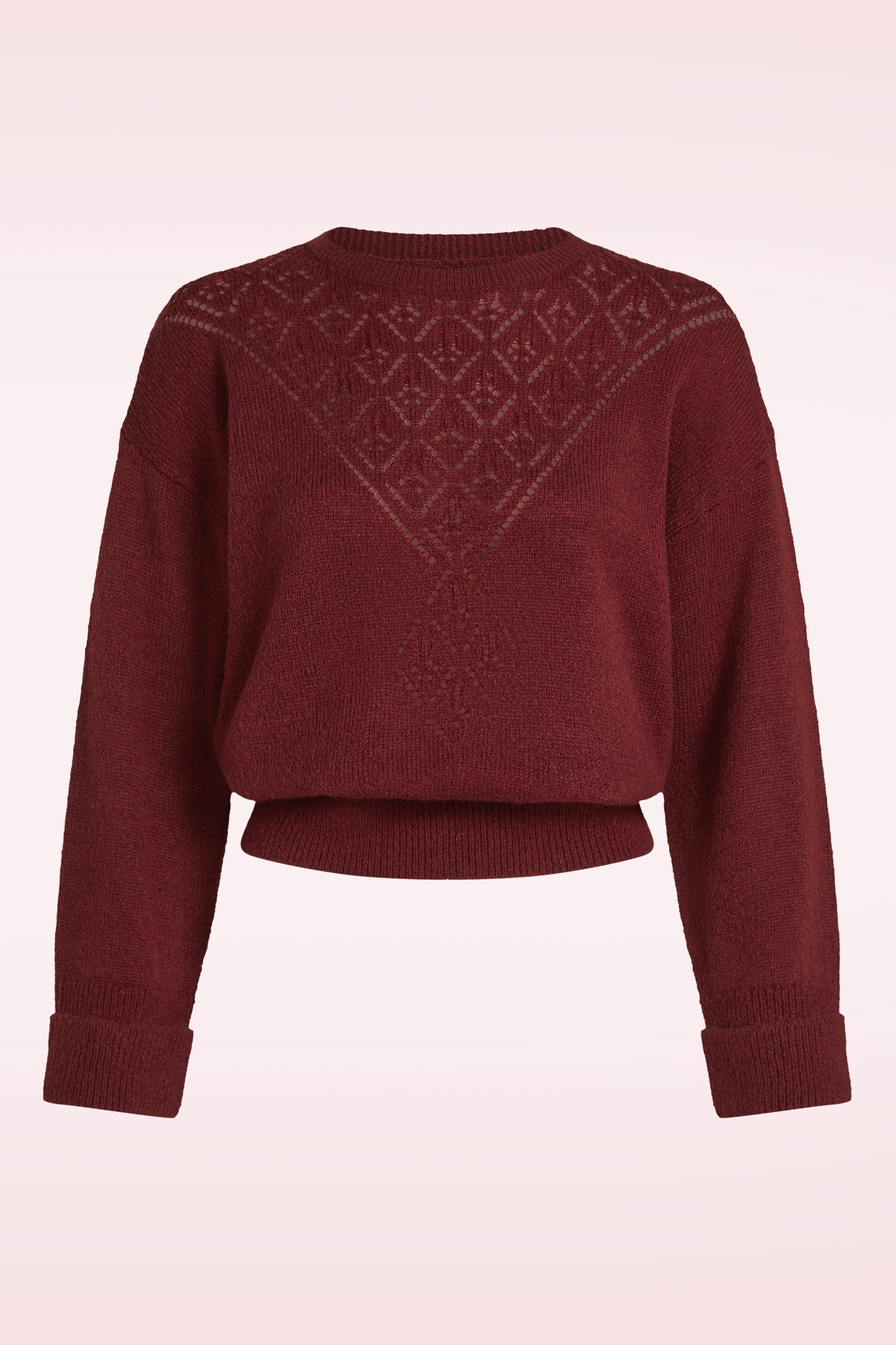 King Louie - Mauve Farfalle top in hennarood 2