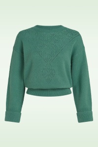 King Louie - Mauve Farfalle Top in Fir Green 2