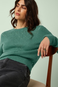 King Louie - Mauve Farfalle Top in Fir Green 3