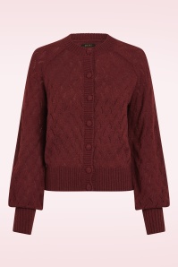 King Louie - Raglan Farfalle cardigan in hennarood 2