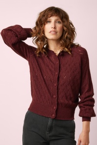 King Louie - Raglan Farfalle cardigan in hennarood