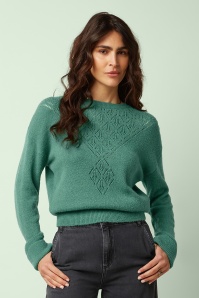 King Louie - Mauve Farfalle Top in Fir Green