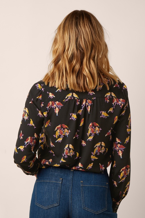 King Louie - Maisie Tatum Blouse in Black 3