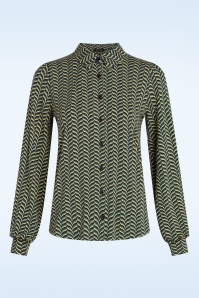 King Louie - Maisie Marais blouse in avondblauw 2