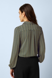 King Louie - Maisie Marais blouse in avondblauw 3