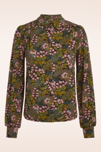 King Louie - Carina Sierra blouse in bitter chocolate 2