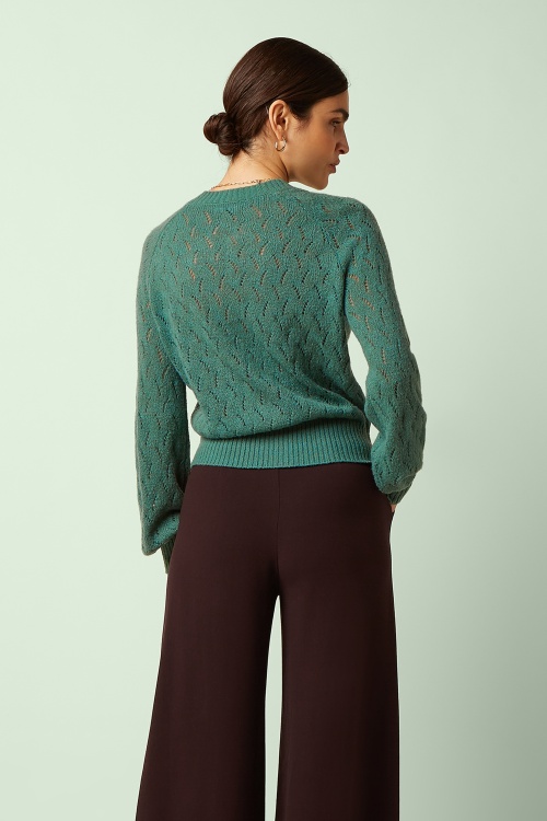 King Louie - Raglan Farfalle cardigan in varengroen 4