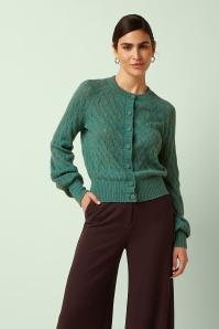 King Louie - Raglan Farfalle cardigan in varengroen