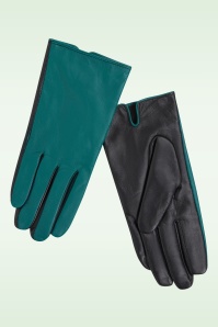 King Louie - Leren handschoenen in libel groen 2