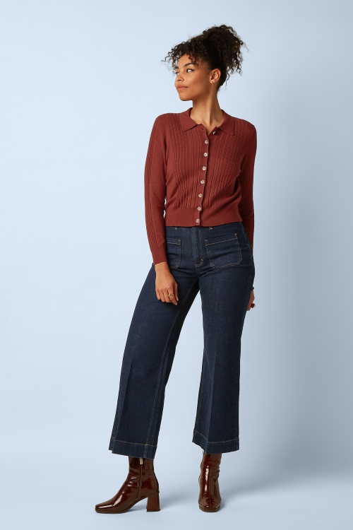 King Louie - Paige Pocket Muse denim broek in rock blauw