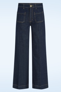 King Louie - Paige Pocket Muse denim broek in rock blauw 2