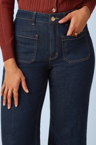 King Louie - Paige Pocket Muse denim broek in rock blauw 4