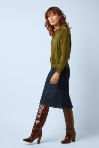King Louie - Prisca Muse denim rok in rock blauw 2