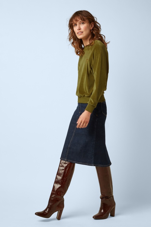King Louie - Prisca Muse denim rok in rock blauw 2