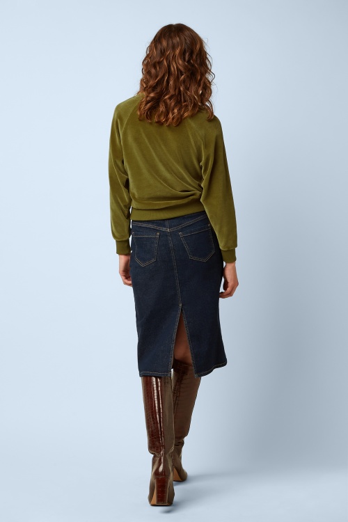 King Louie - Prisca Muse denim rok in rock blauw 4