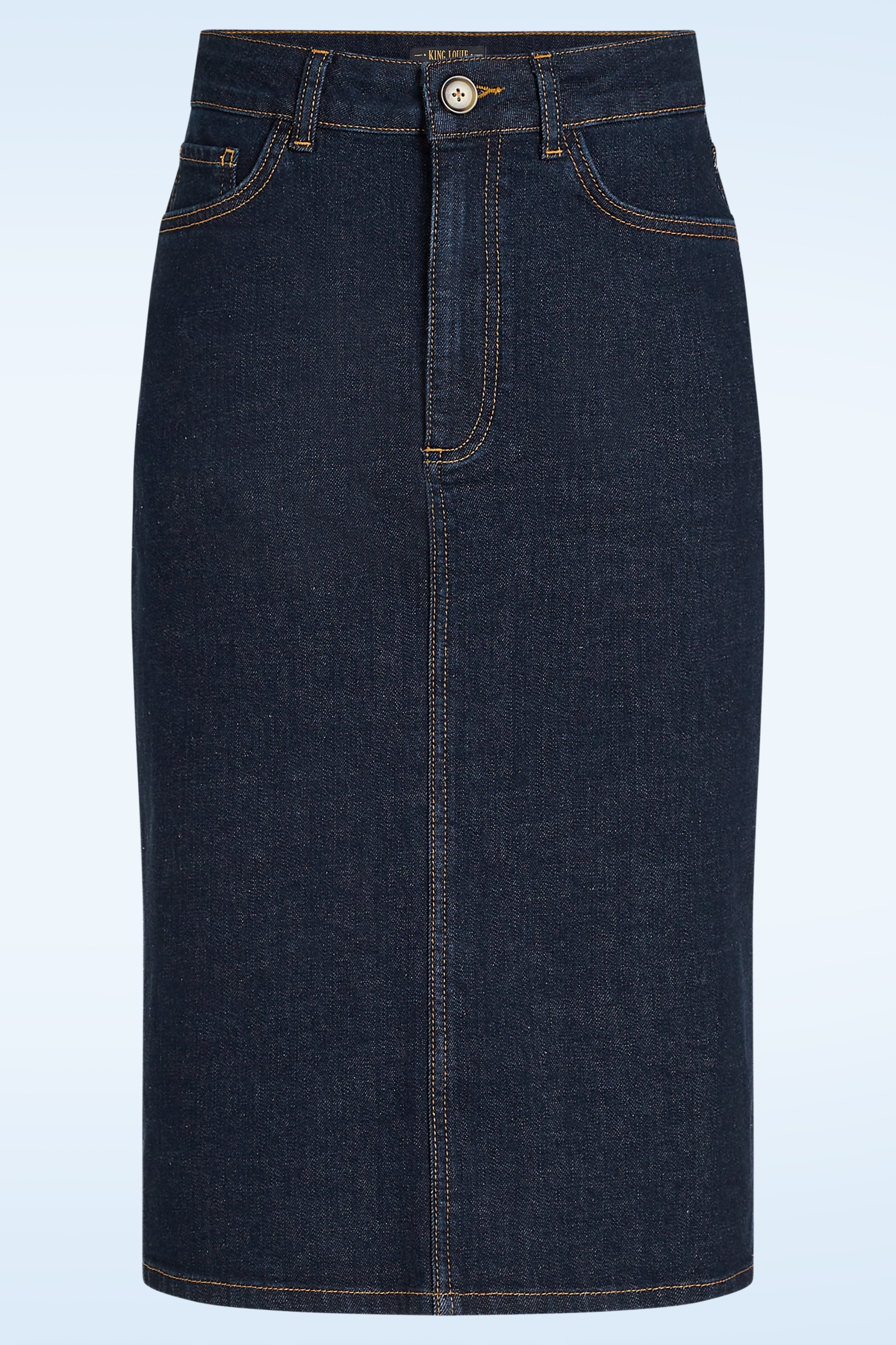 King Louie - Prisca Muse denim rok in rock blauw