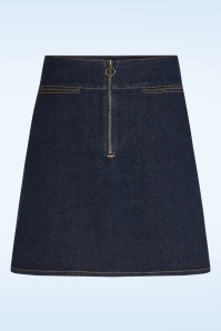 King Louie - Olivia Muse Denim Zip rok in rock blauw 3