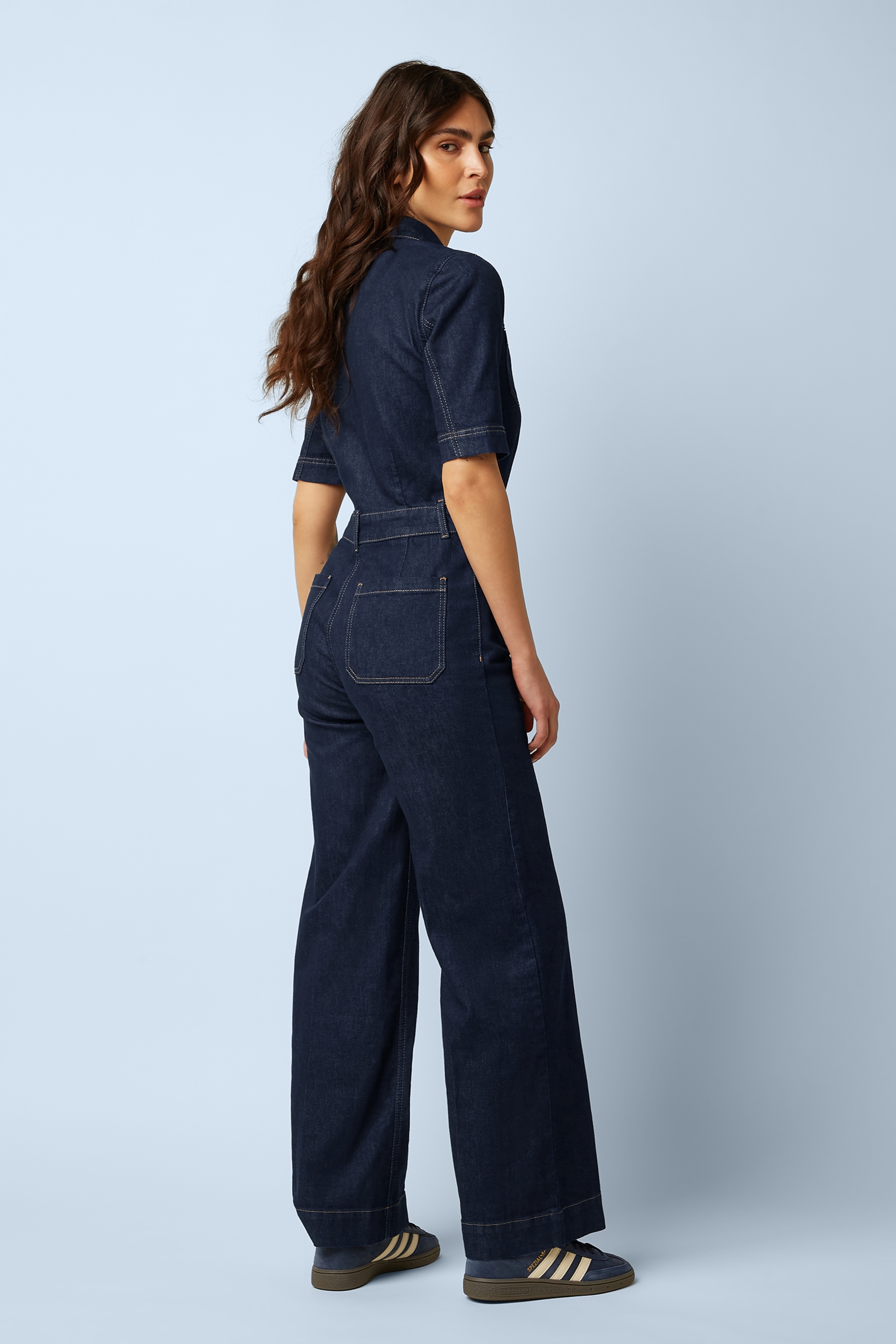 King Louie - Mira Onyx Denim Jumpsuit in Deep Blue 5