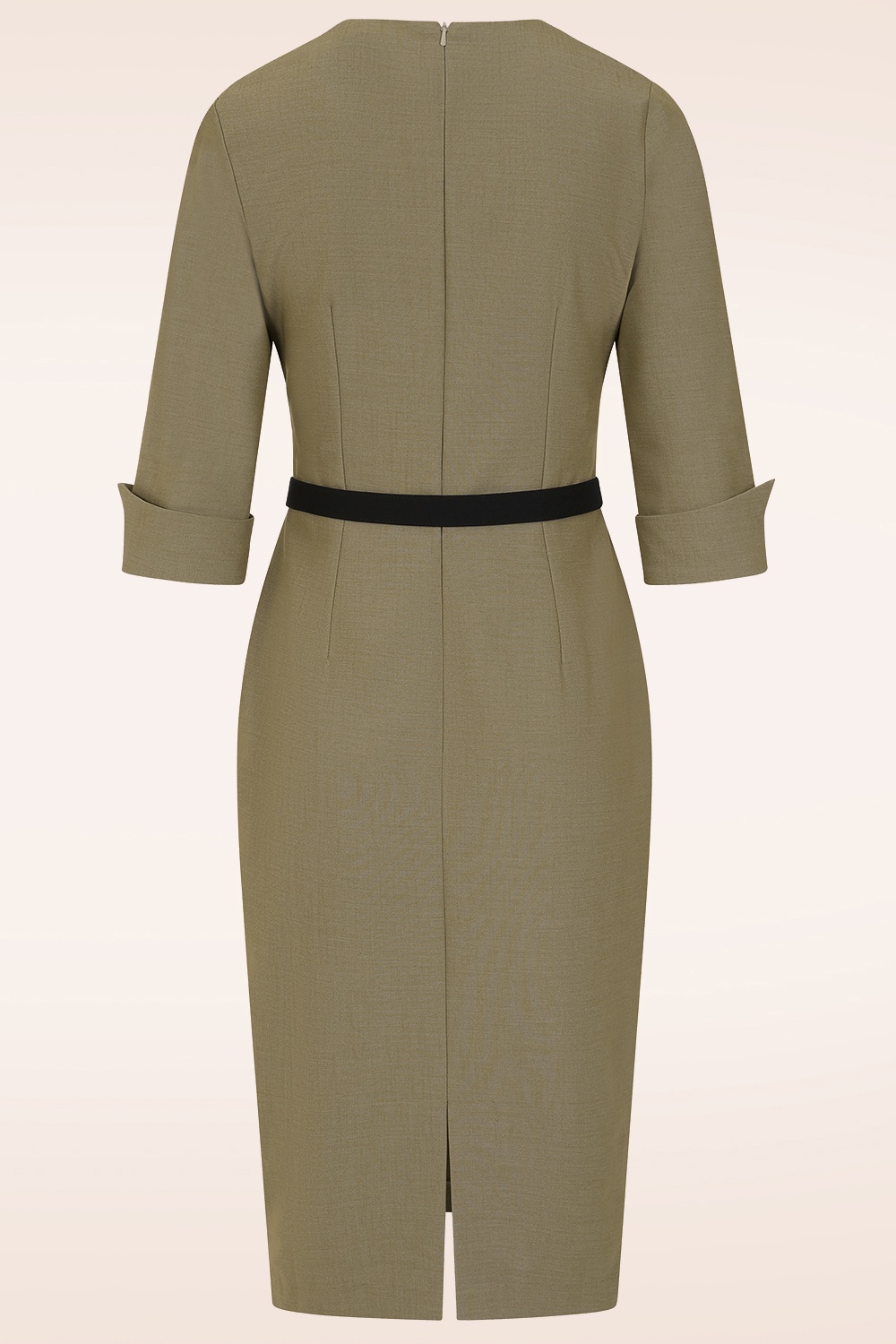 Vintage Diva  - Exclusivité Topvintage ~ Robe crayon Natalie en café au lait 7