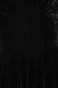 Vintage Diva  - Topvintage exclusive ~ Gene Velours Swing Dress in Black 4