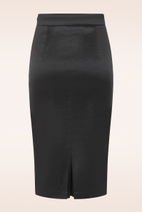 Vintage Diva  - Topvintage exclusive ~ Ingrid Tafetta Pencil Skirt in Black 5