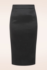 Vintage Diva  - Topvintage exclusive ~ Ingrid Tafetta Pencil Skirt in Black 2