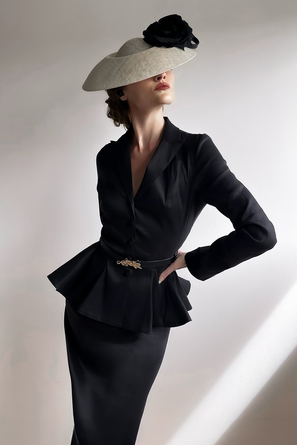 Vintage Diva  - Topvintage exclusive ~ Ingrid Tafetta Pencil Skirt in Black
