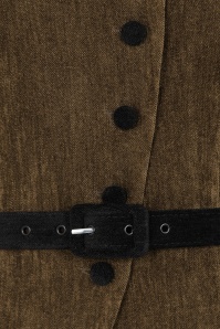 Vintage Diva  - Topvintage exclusive ~ Ingrid Velours Blazer in Brown 3