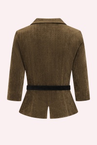 Vintage Diva  - Topvintage exclusive ~ Ingrid Velours Blazer in Brown 5