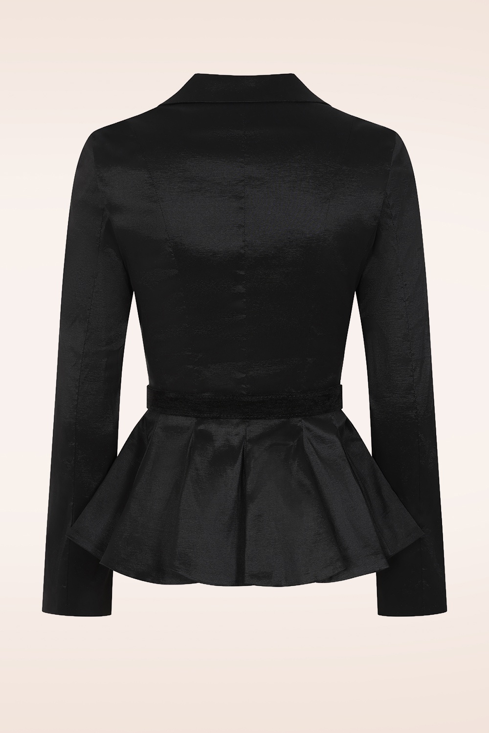 Vintage Diva  - Topvintage exclusive ~ Lucie Taffeta Blazer in Black 7