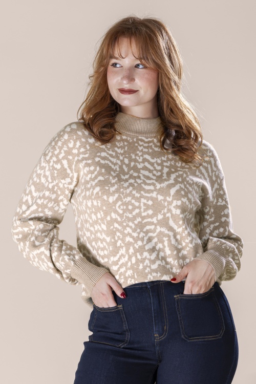 Smashed Lemon - Desert Prowl Sweater in Taupe