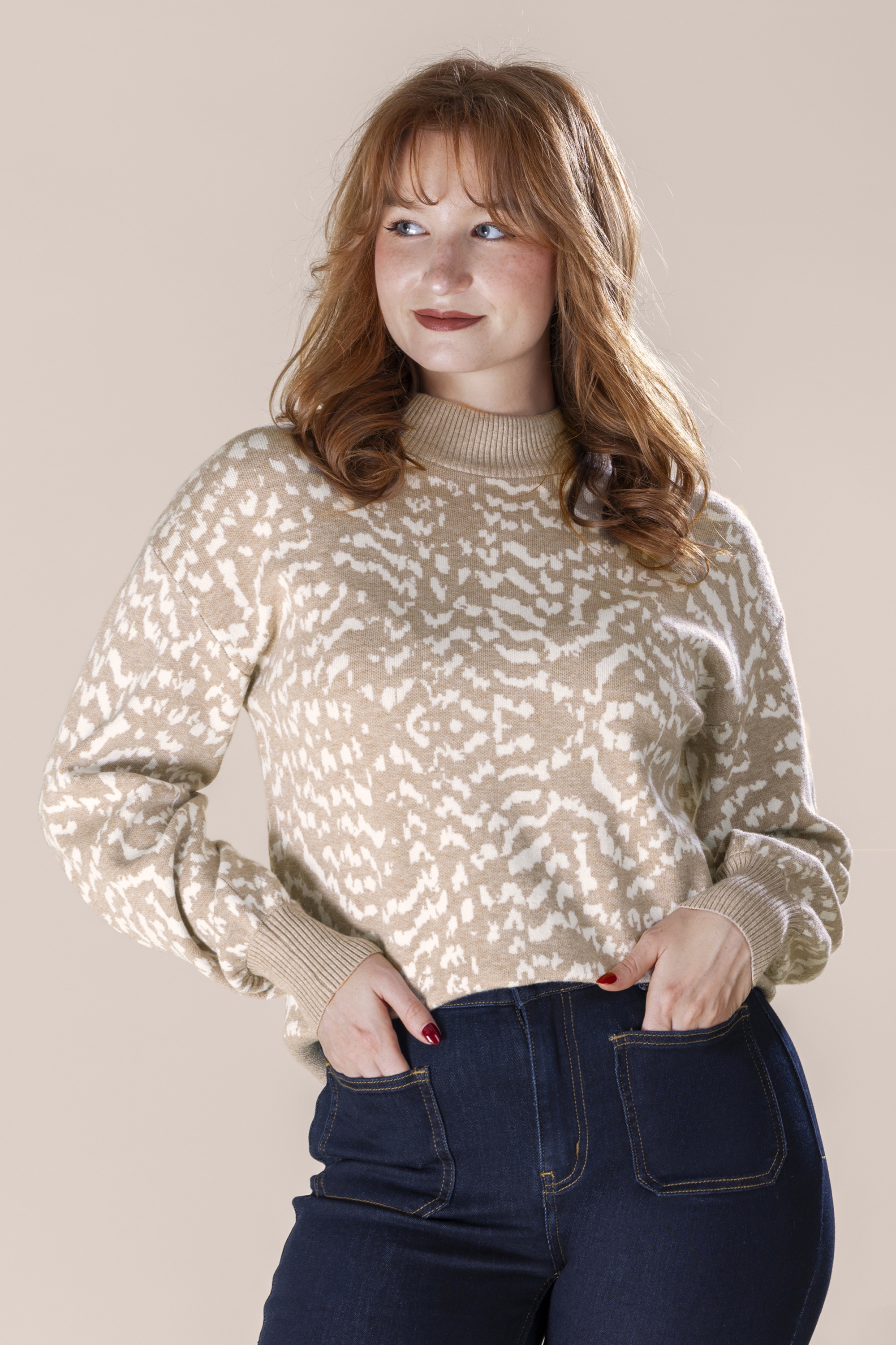 Smashed Lemon - Desert Prowl Sweater in Taupe