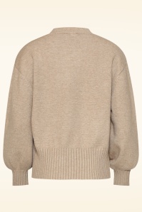 Smashed Lemon - Dewdrop Meadow Sweater in Taupe 4
