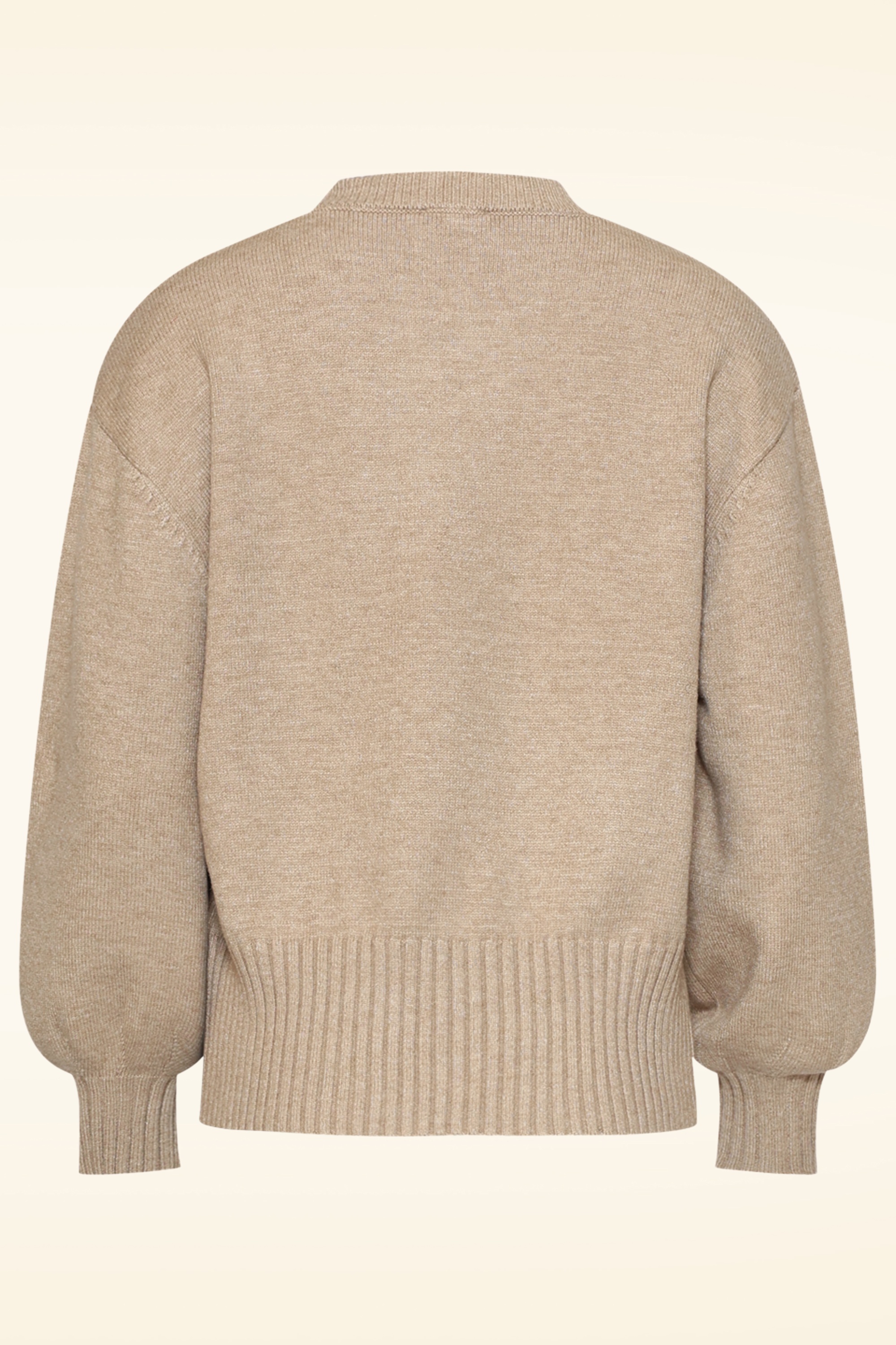 Smashed Lemon - Dewdrop Meadow Sweater in Taupe 4