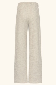 Smashed Lemon - Stella bouclé pantalon in steen beige 4