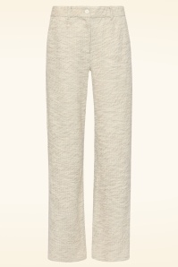 Smashed Lemon - Stella bouclé pantalon in steen beige 3