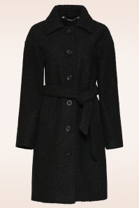 Smashed Lemon - Manteau Elena én bouclé noir 2
