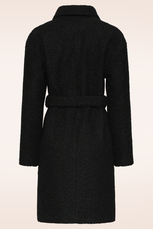 Smashed Lemon - Manteau Elena én bouclé noir 3