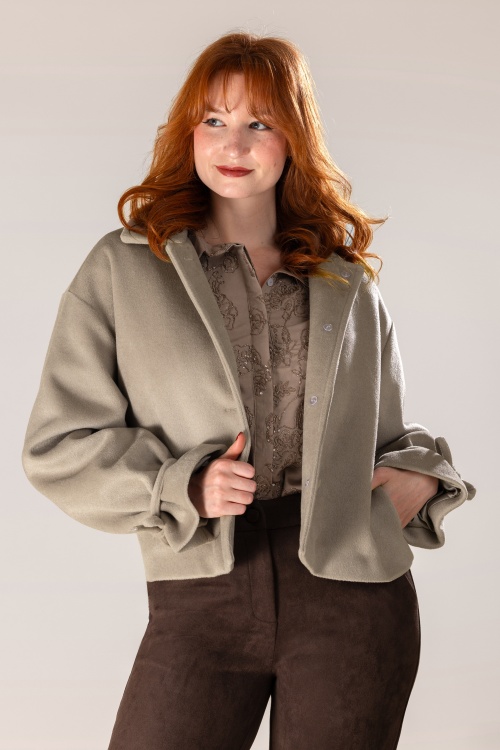 Smashed Lemon - Sophie jacket in steen beige