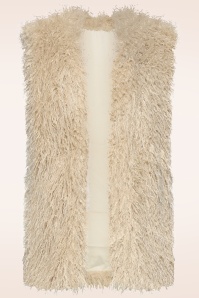 Smashed Lemon - Wendy Waistcoat Gilet in Sand 2