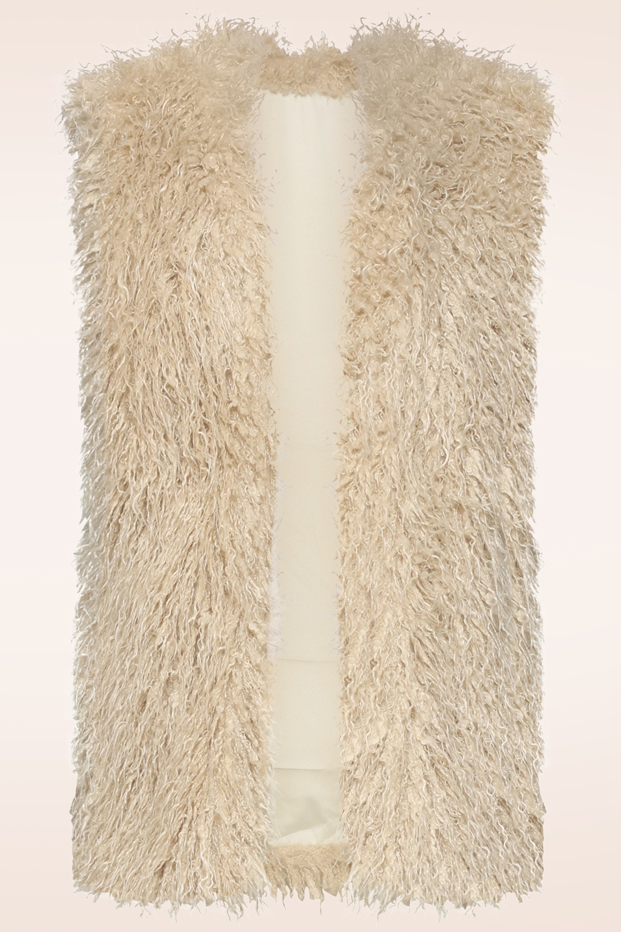 Smashed Lemon - Wendy Waistcoat Gilet in Sand 2