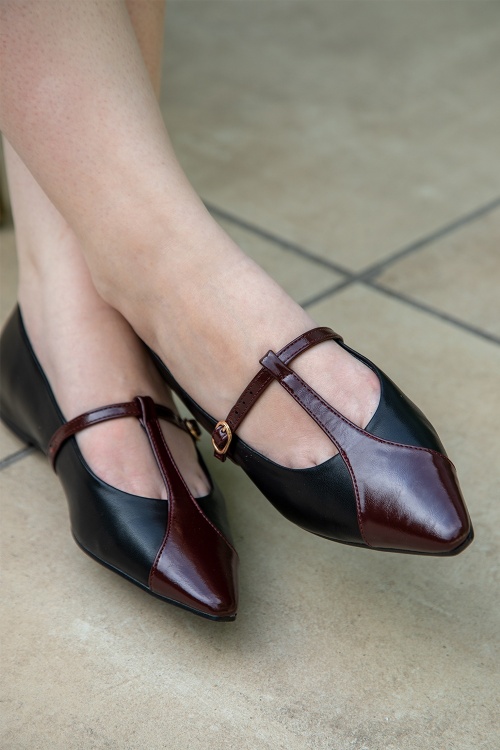 Gioseppo - Ballerines salomées Terry en noir