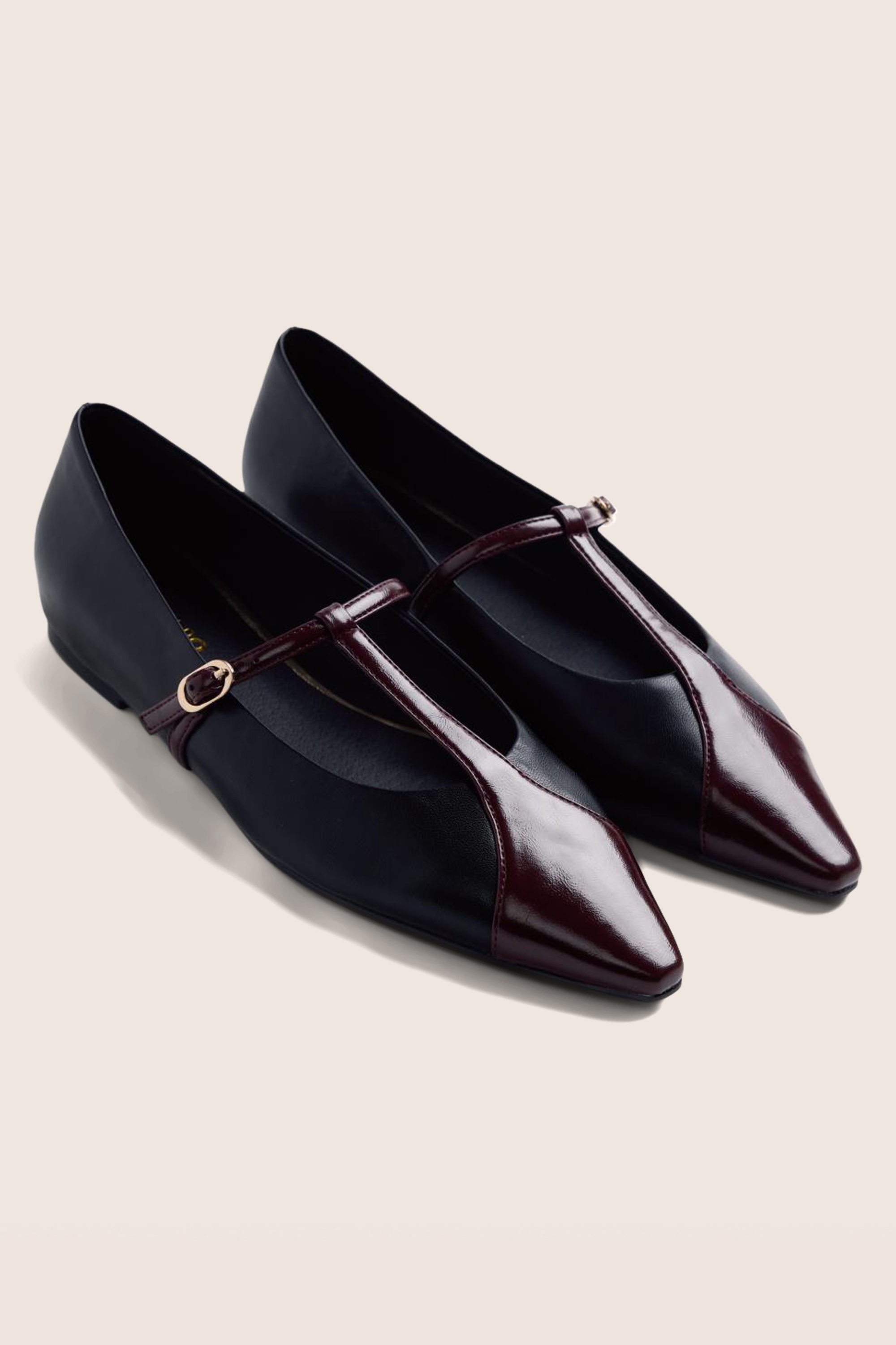 Gioseppo - Ballerines salomées Terry en noir 3