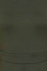 Vintage Chic for Topvintage - Topvintage exclusive ~ Madison Softly Tailored Swing Dress in Khaki 3