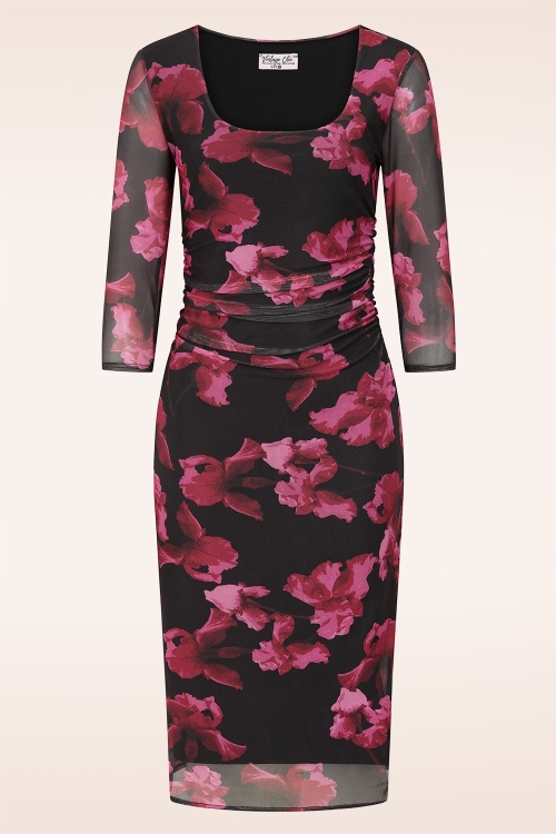 Vintage Chic for Topvintage - Exclusivité Topvintage ~ Robe crayhon Mira Muse en noir et rouge